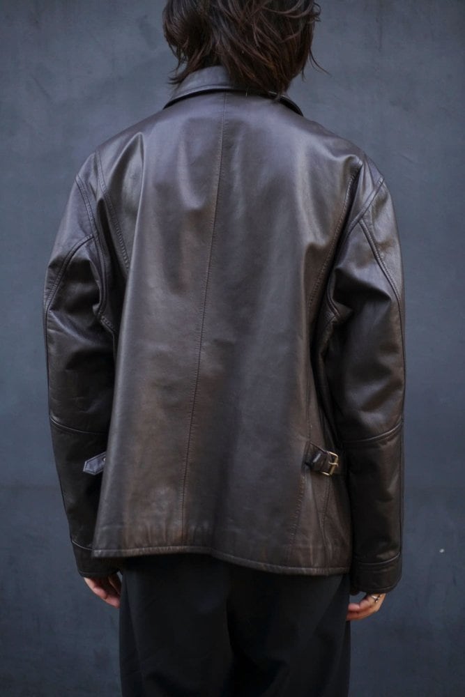 Eddie Bauer] Vintage Zip-up Leather Jacket [1990s-] Vintage