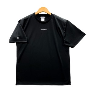 HILLTON RICH ベーシックLOGO ドライメッシュTシャツ / 黒 / スポーツウェア トレーニングウェア