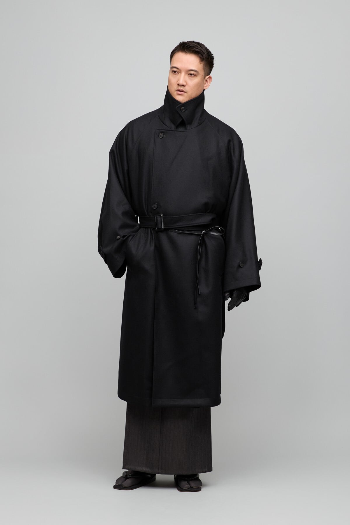 コート / Y. & SONS × ssstein / WOOL MELTON OVERSIZED DOUBLE