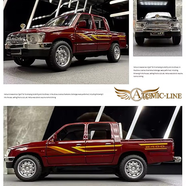 TOYOTA ハイラックスサーフ N180系 1/32 ミニカー 全3色 ライト点灯 エンジンサウンド 合金モデル 模型 ジオラマ
