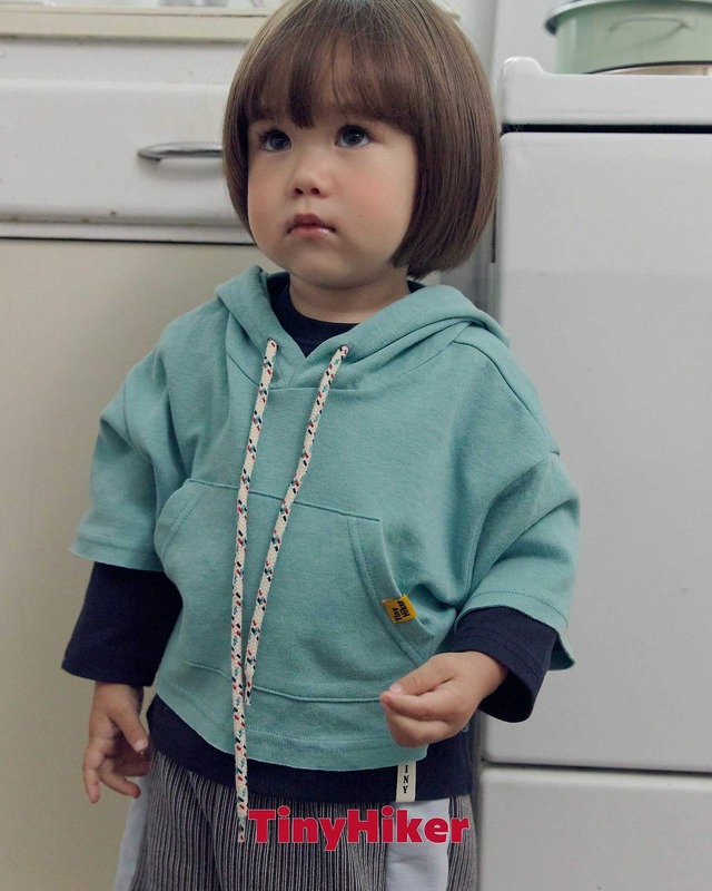 【即納】dindin layered hoodie