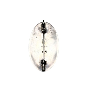 Hopi Beauford Dawahoya overlay silver pendant pin
