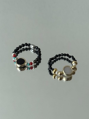 beads pinkie ring