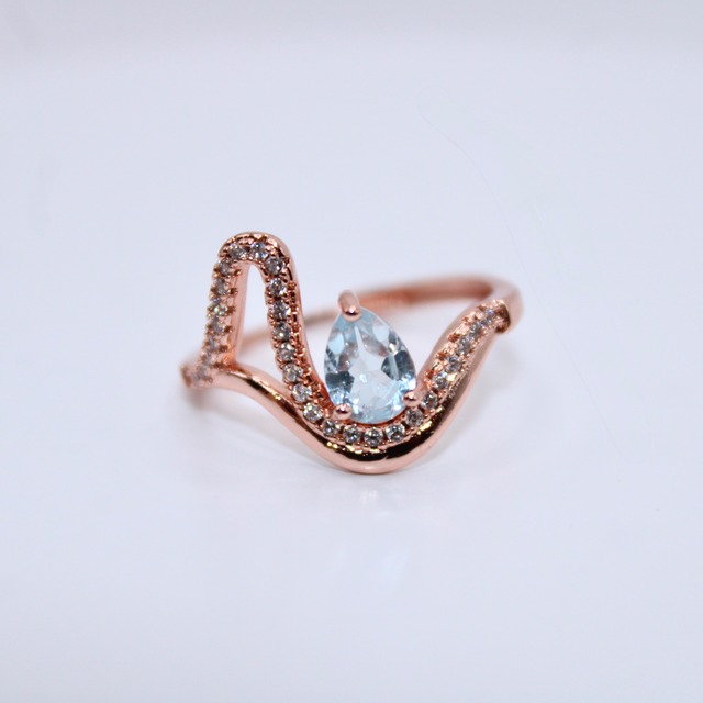 585 スイスブルートパーズリング