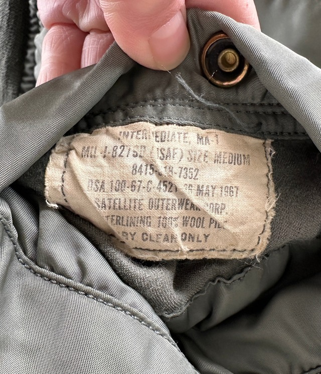 Vintage 60s M MA-1 Flight Jacket