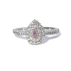 天然ピンクダイヤモンド(0.095ct)リング/PT900