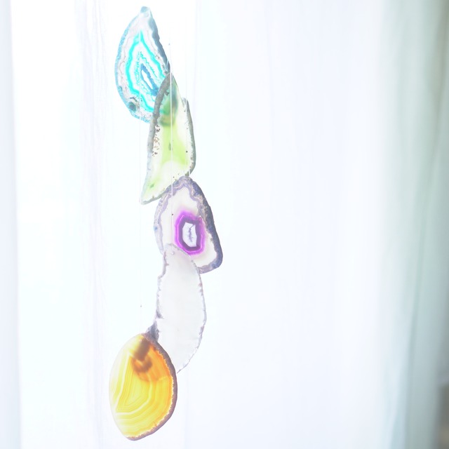 Flower Bouquet 14 - アゲートヒーリングチャイム / Agate Sun Catcher Wind Chime 885