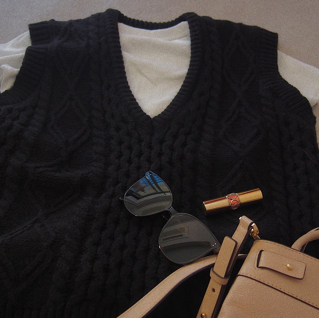 Cable stitch vest