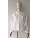 si-si-si comfort｜STAND COLLAR JACKET -WHITE