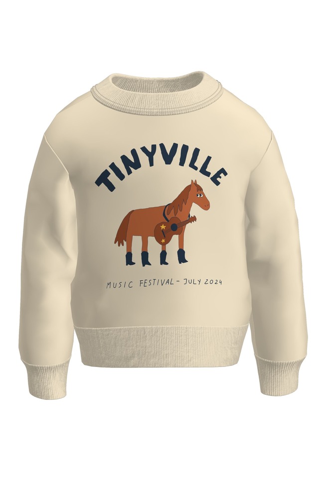 TINY COTTONS - FESTIVAL SWEATSHIRT / vanilla