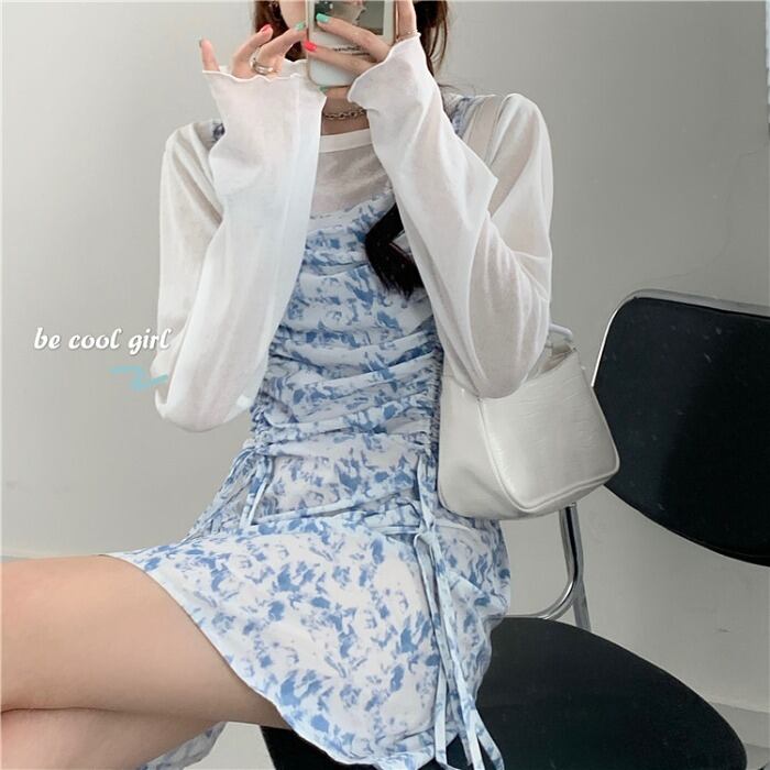 スプリングギャザードレス シャツ 春物 モンロー90872019060