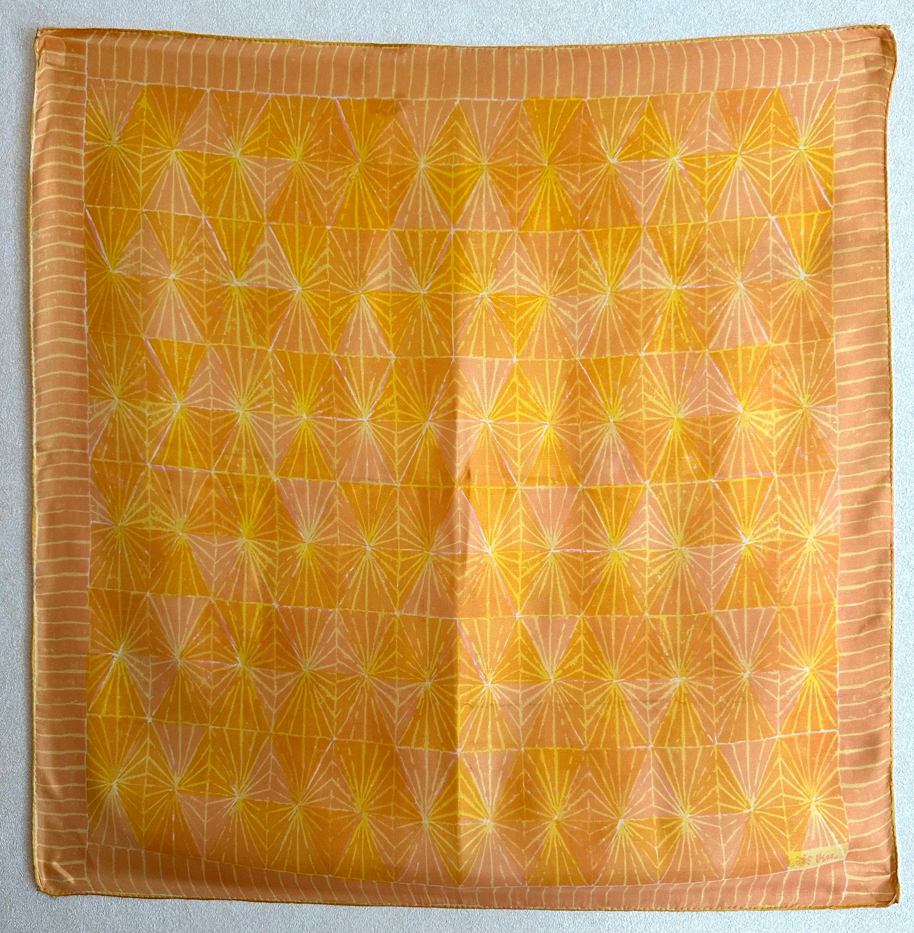 Vera シルクスカーフ Orange | peartreemarket