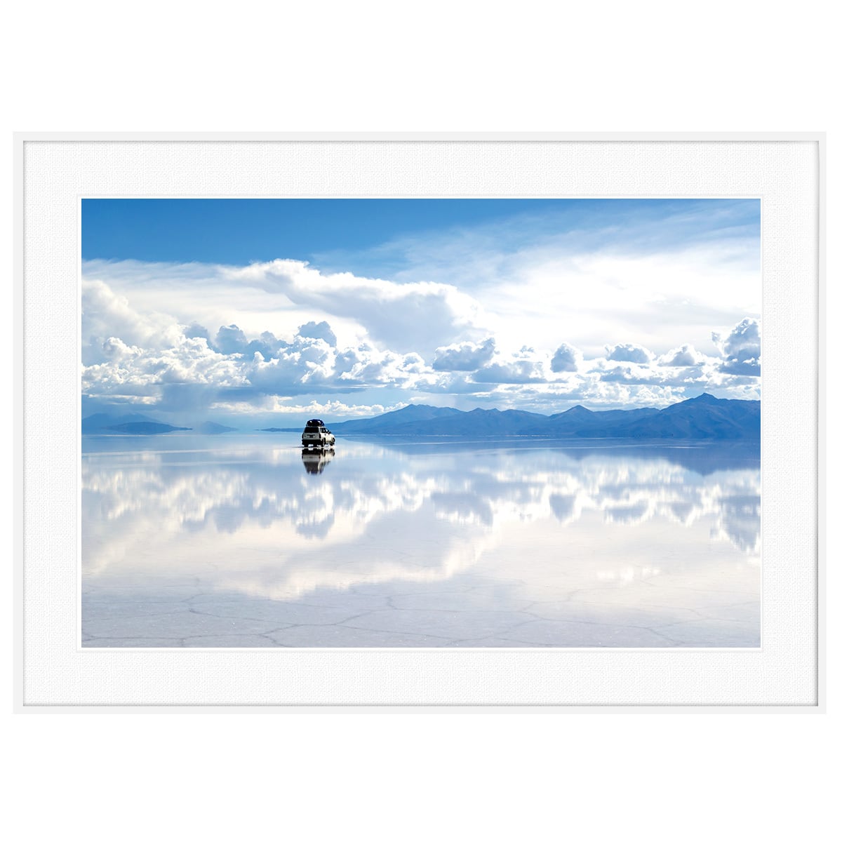 ボリビア写真 ウユニ塩湖 インテリア アートフォトポスター額装 AS4787