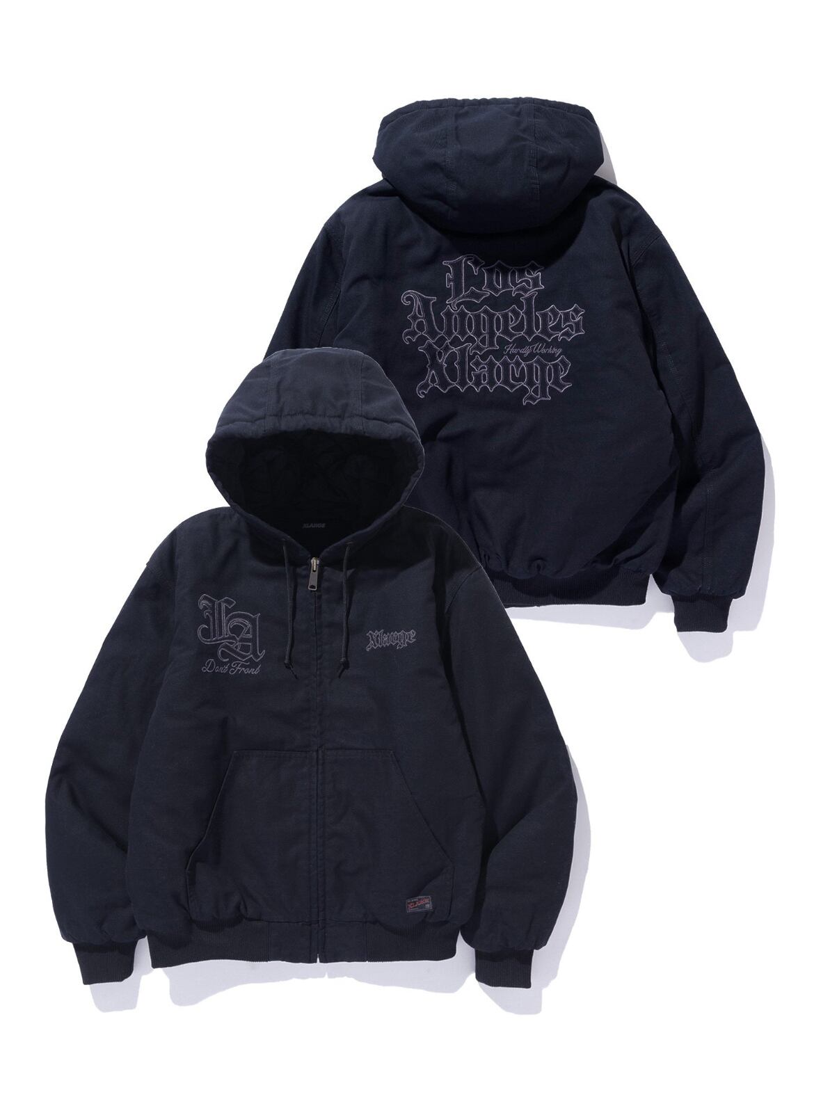 XLARGE PATCHED OLD ENGLISH HOODED WORK JACKET | バイシクルショップ