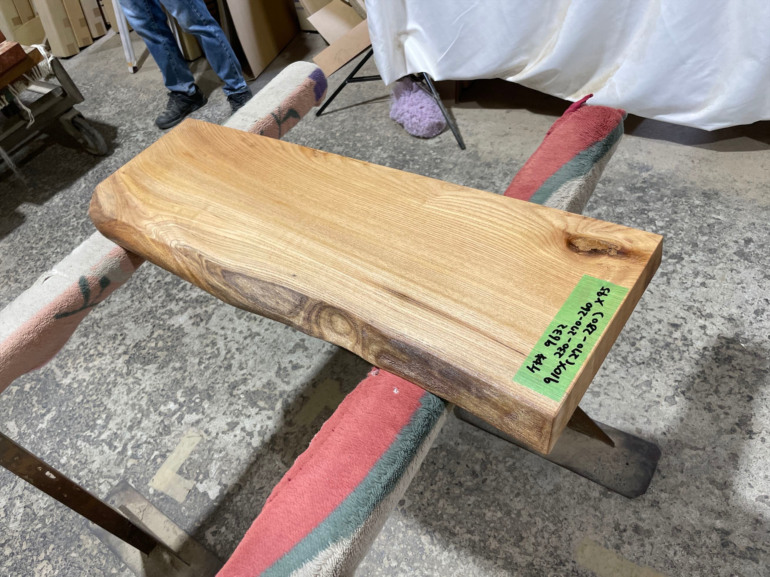 ケヤキ9632 欅 一枚板無垢 乾燥材 910x230-270-260x45mm ローテーブル センターテーブル ダイニングテーブル カウンター