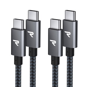 【努力特価】RAMPOW USB C ケーブルデータ転送 断線防止 高耐久ナイロン iPhone17/Air/16/16e/15 充電 MacbookPro/iPad Pro&Air/Galaxy/SonyなどType C機種対応