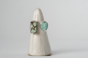 Tsugai ring "水色のクローバー”