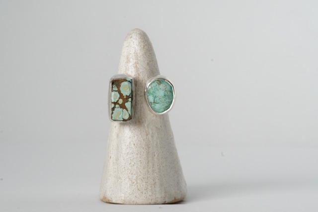 Tsugai ring "水色のクローバー”