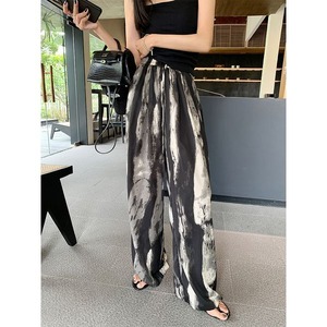Brush Print Wide Pants 500415
