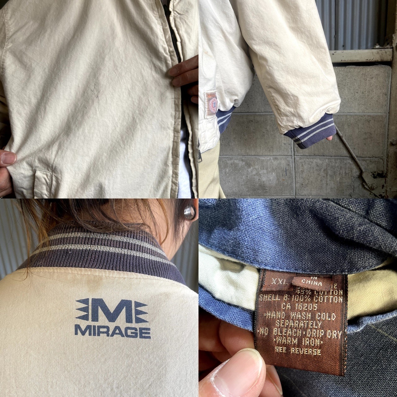 ビッグサイズ 90年代 MIRAGE GEORGE TOWN HOYAS ビッグロゴ カレッジ 
