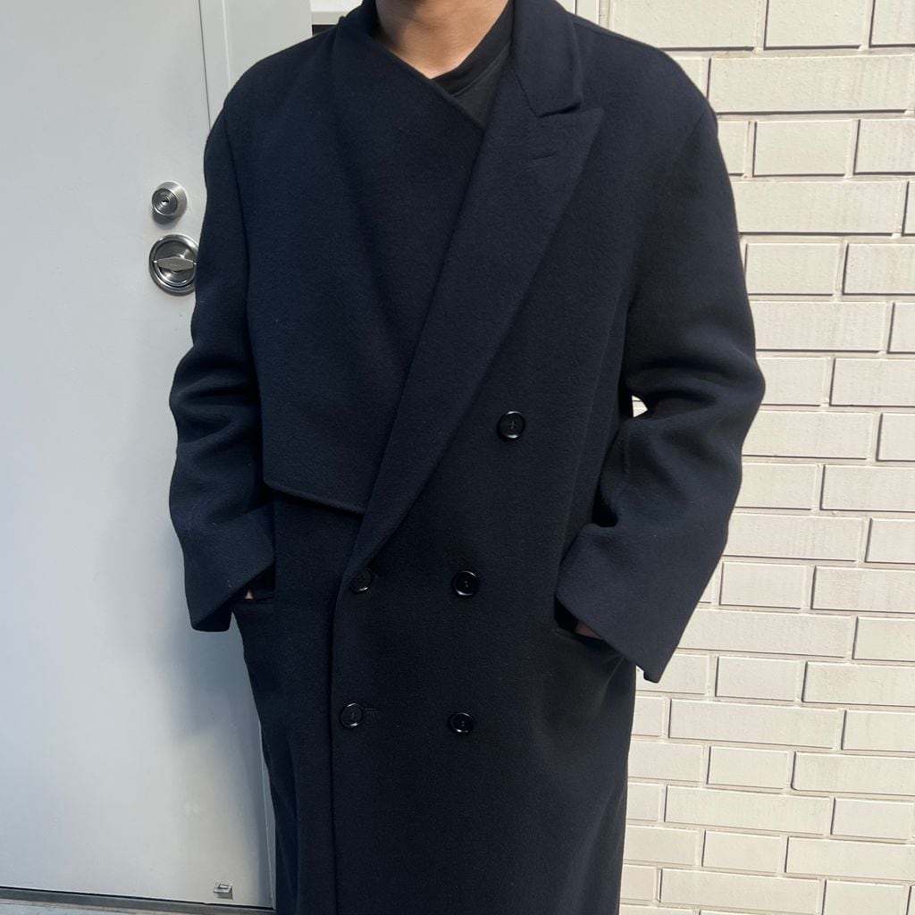 Dior ディオール 19AW Duster Coat ウール チェスターコート ブラック