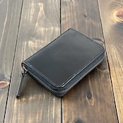 HORWEEN シェルコードバン ミドルウォレット ブラック
