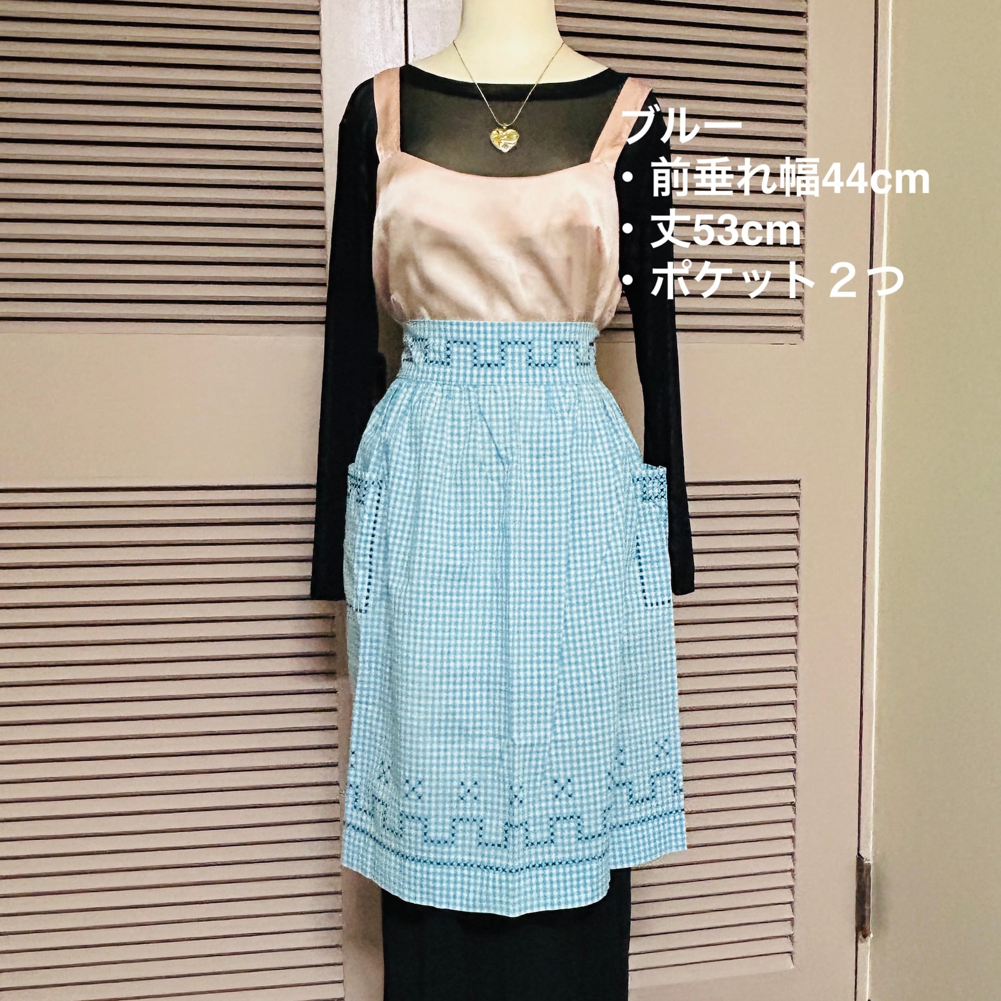vintage ギンガムチェックエプロン（8色バラ売り） | Milo Antiques