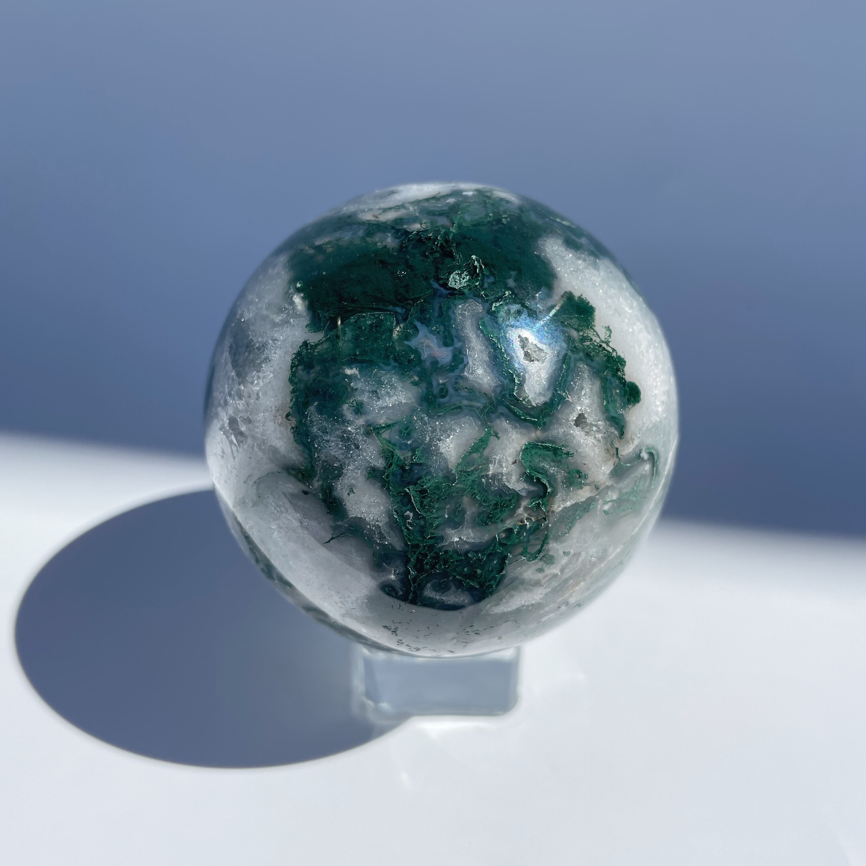 モスアゲート スフィア（丸玉）03♢Moss agate ♢天然石・鉱物 