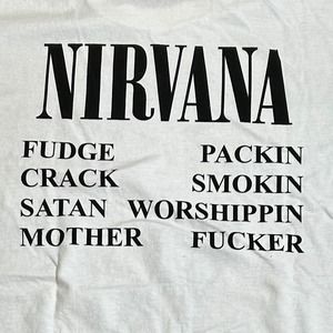 13526 NIRVANA ニルヴァーナ ロックTシャツ バンドT 両面 XL