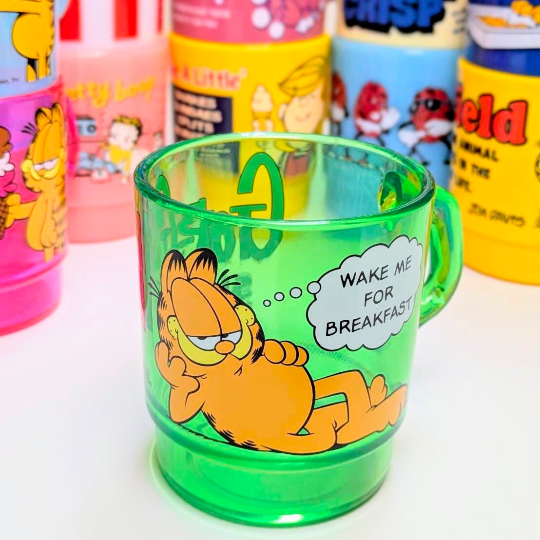 ♧【 STACKING MUG / スタッキングマグ   積み重ねられるマグ  Garfield（ ガーフィールド ） 】〚アメリカン雑貨 アメトイ〛