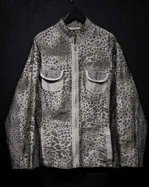 【WEAPON VINTAGE】Leopard Pattern Vintage Zip Up Jacket