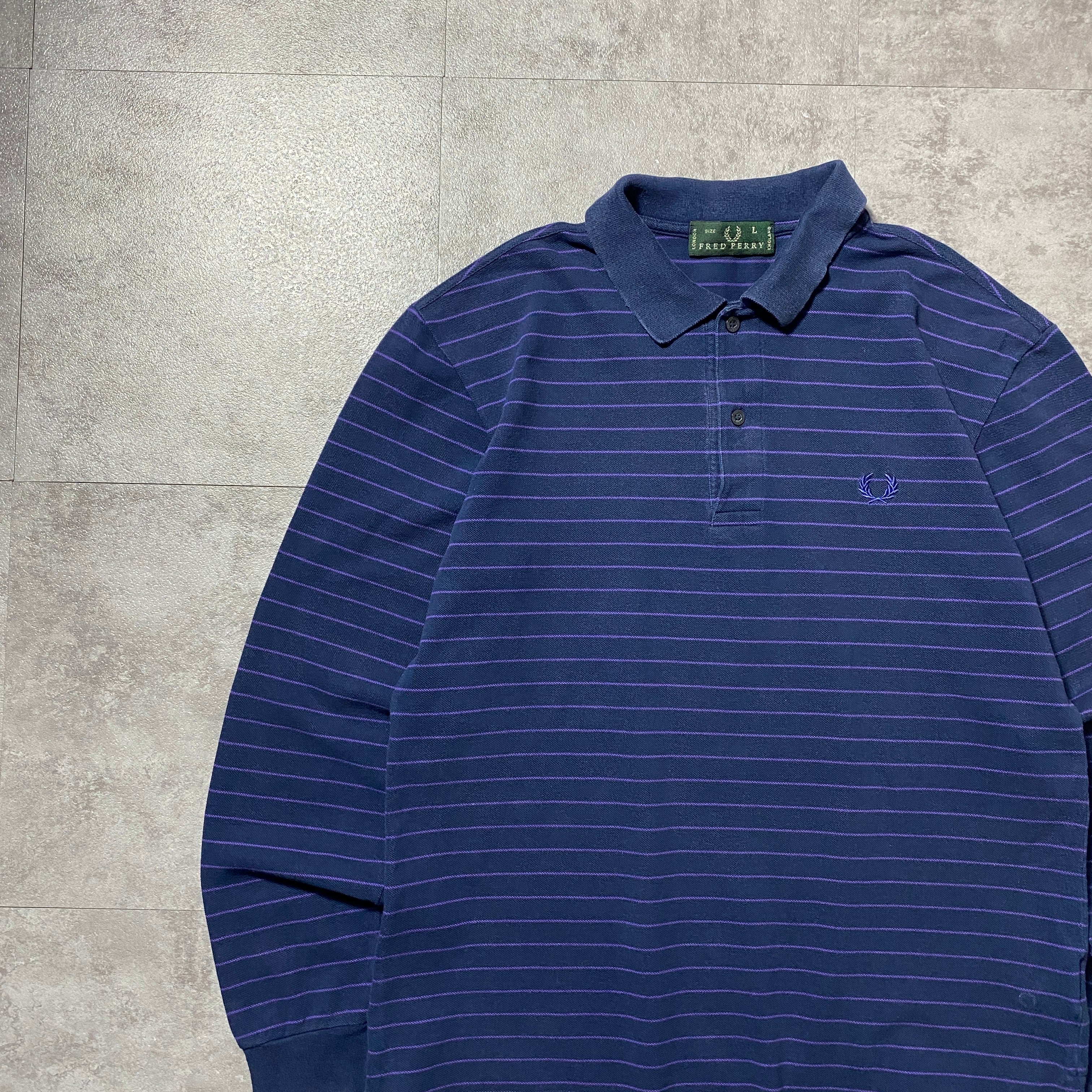 フレッドペリー　FRED PERRY 90s ラガーシャツ　胸刺繍ロゴ　k FRED PERRY フレッドペリー 】 Zip Neck Collar Sweatshirt ジップ