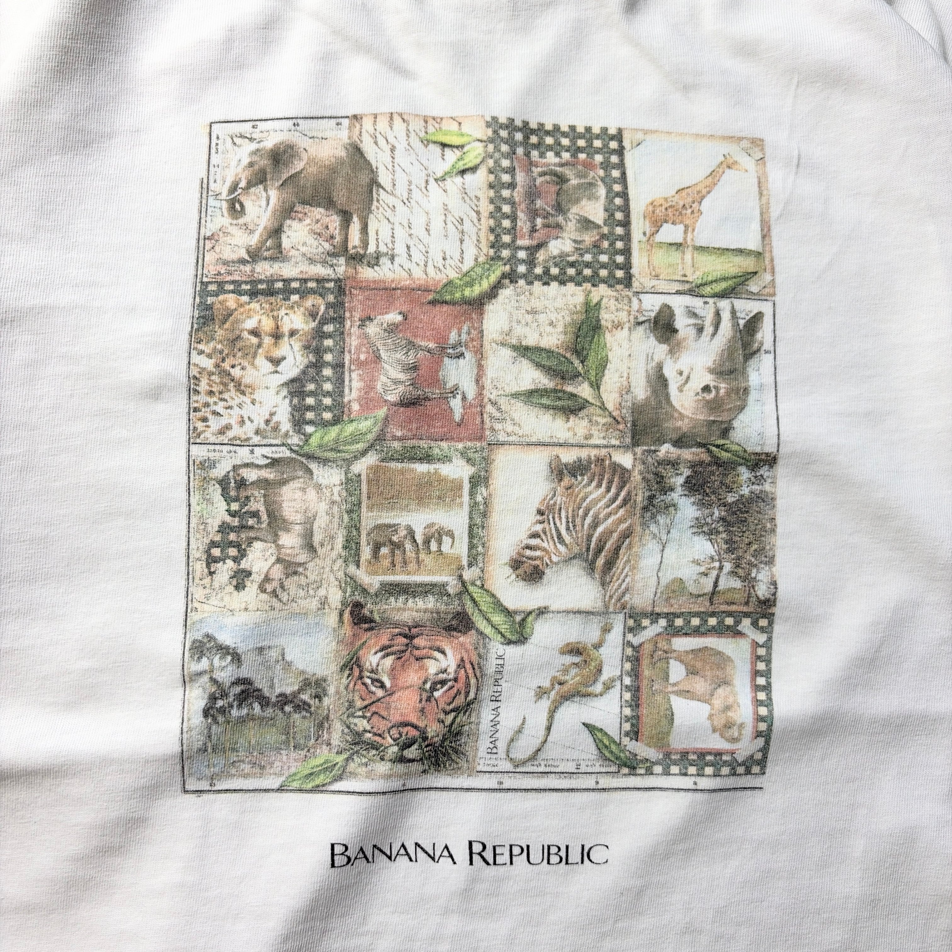 90s Banana Republic Safari Animal Tee USA
