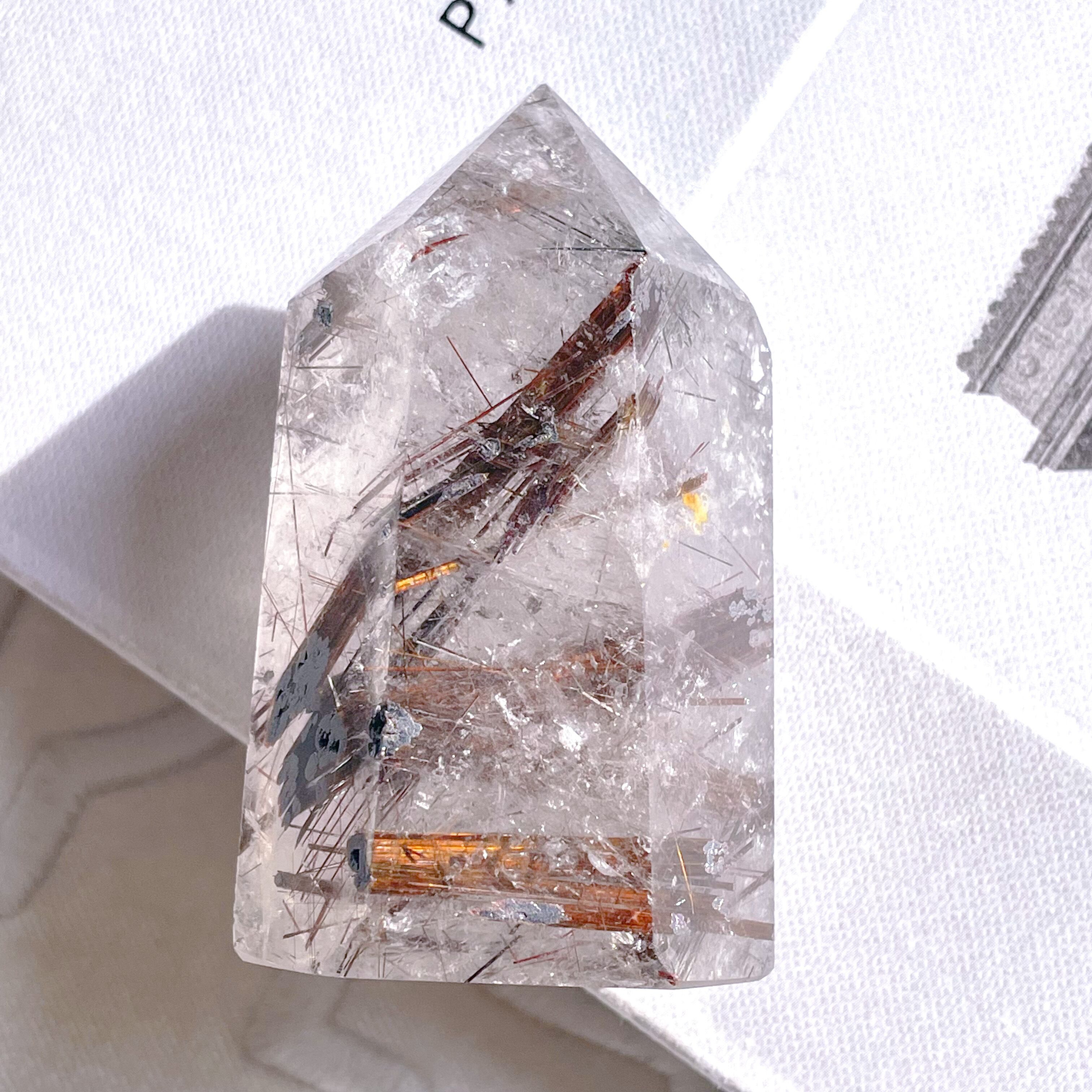 Rutilated Quartz Point 22 ✧ ルチルクォーツ | FLUXY - 天然石