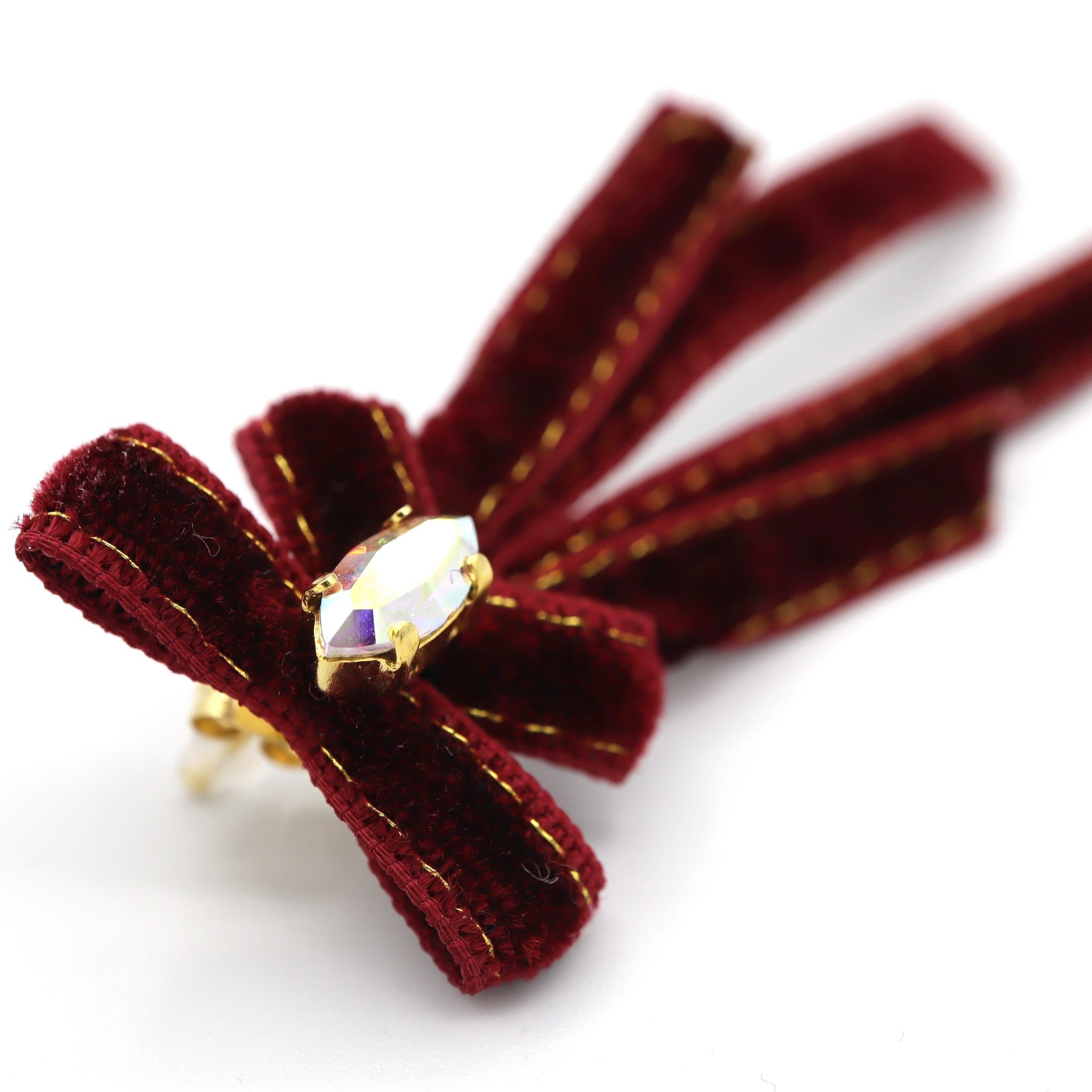 velvet ribbon（濃赤色）