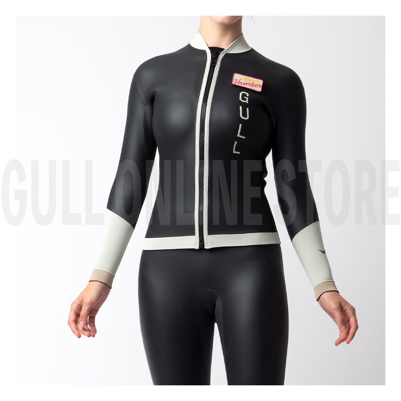 divecica Woman 3mm Wetsuits Jacket Long Sleeve Neoprene Wetsuits Top 