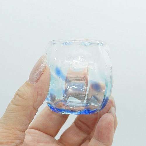 おちょこ（Ｆ～Ｋ）【琉球ガラス工房 雫】