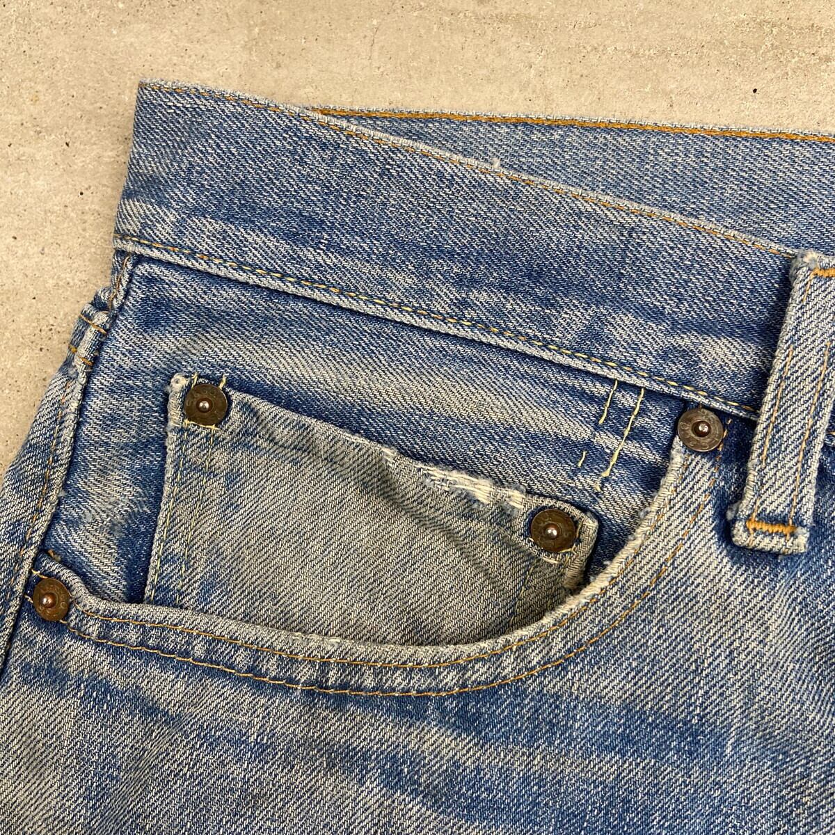 70年代 USA製 Levi's リーバイス 505 66前期 テーパードデニムパンツ
