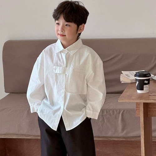 《予約商品》送料無料　キッズクラシックオーバーシャツ