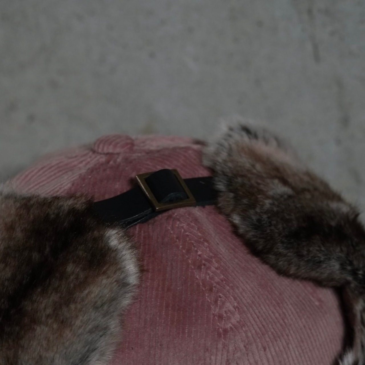 【gifthatオリジナル】コーデュロイ耳付きキャップ