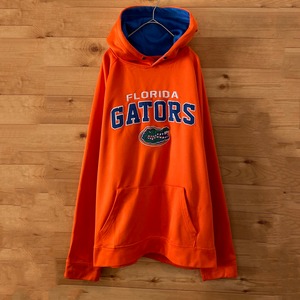 【COLOSSEUM】カレッジ フロリダ大学 ゲーターズ 刺繍ロゴ ポリパーカー Lサイズ US古着 Florida Gators football
