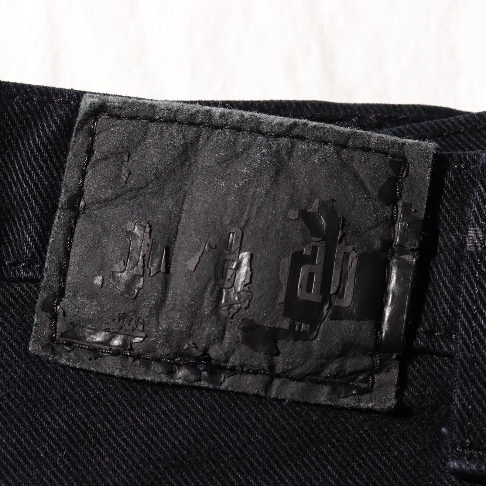 34×30 USA シルバータブ BAGGY 97年 後染めブラック デニムパンツ 