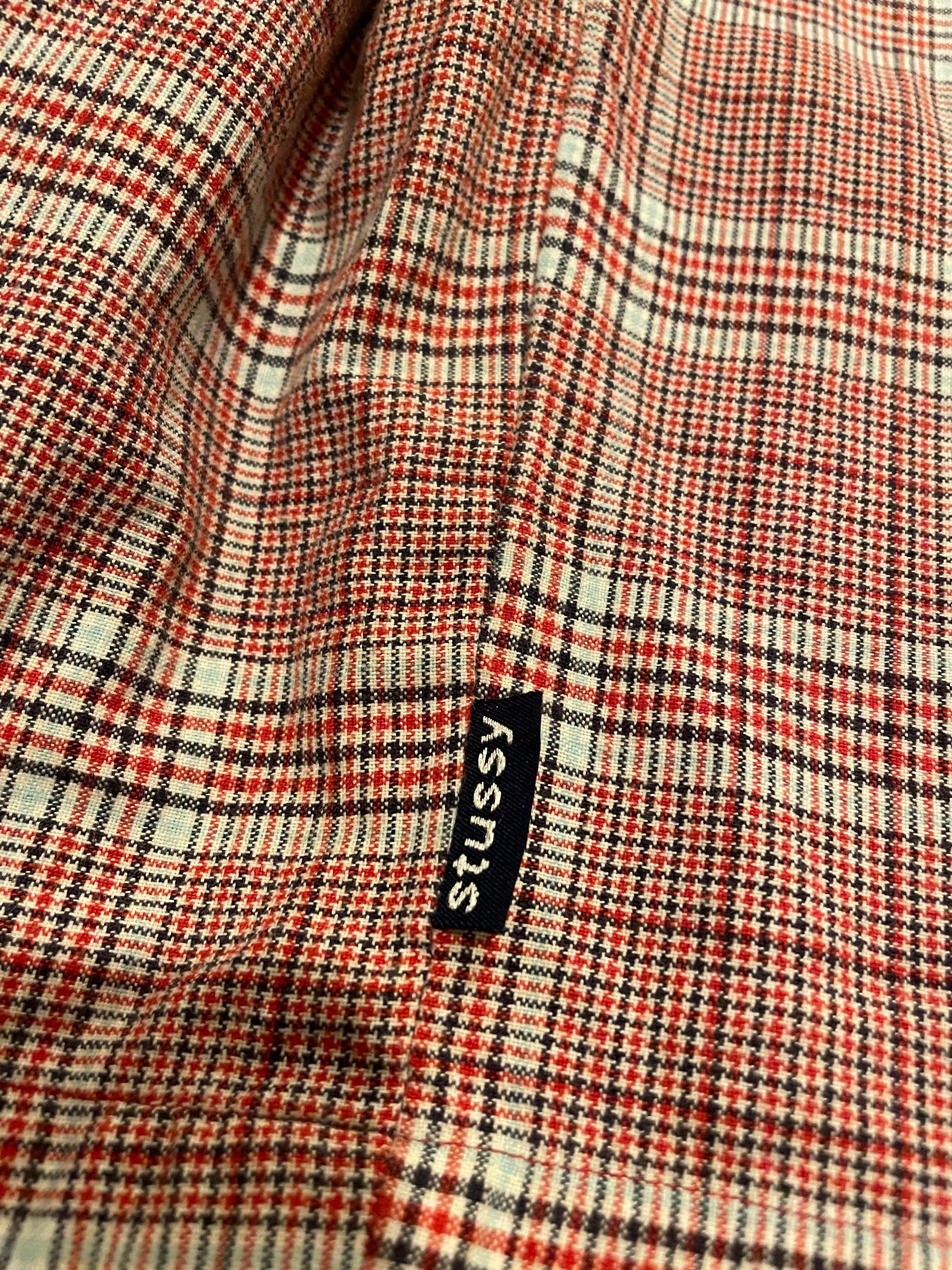 STUSSYステューシーTEXTILE CHECK 半袖チェックシャツ