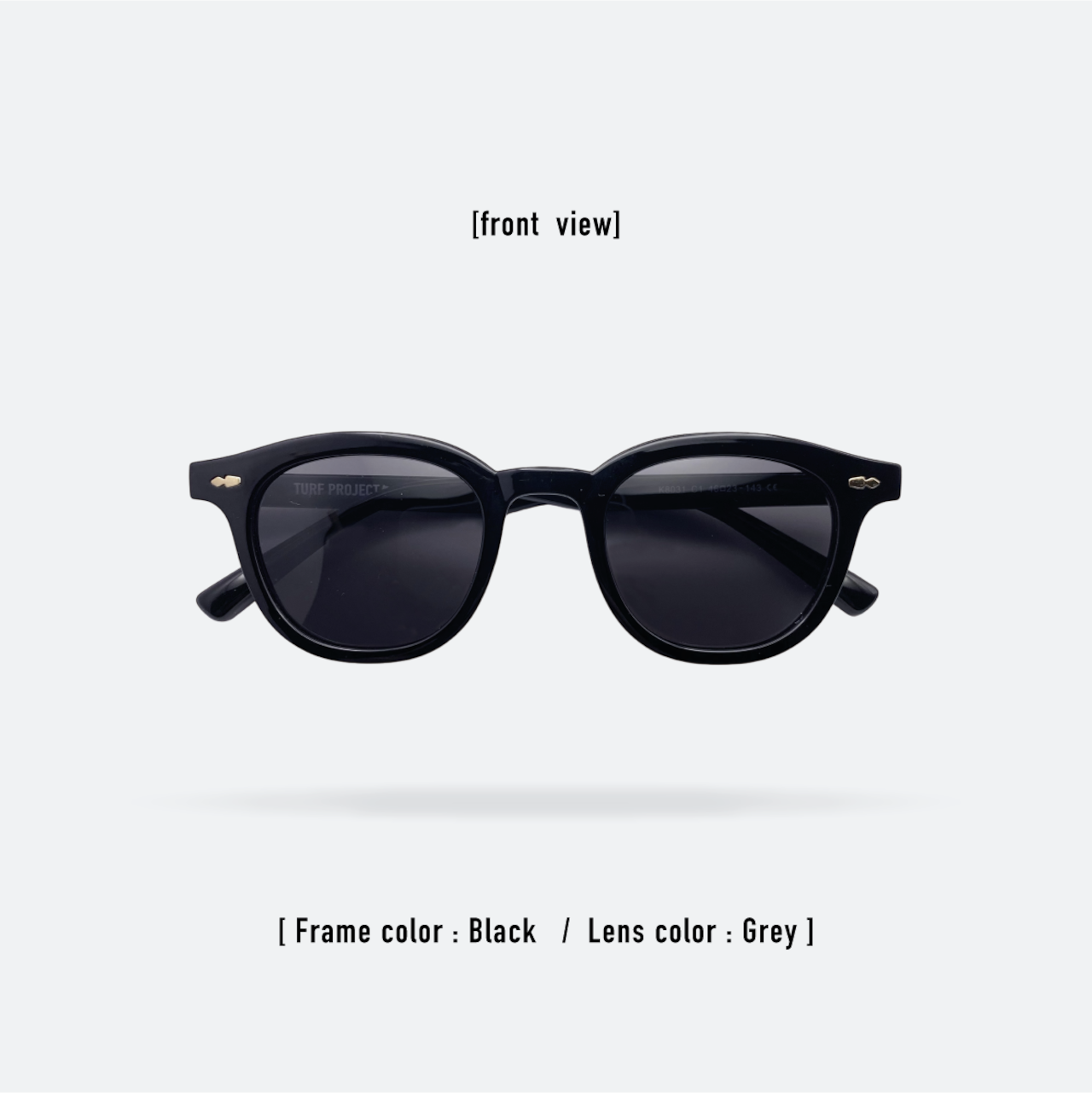 #AIRGRAM / GOLF&CITY 偏光サングラス /(形:ボスリントン 色:ブラック レンズ:グレー)/ TPGC-8031-1