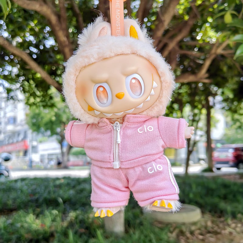 ラブブ 1-3世代対応 スポーツ トップス+パンツ Labubuぬいぐるみ用