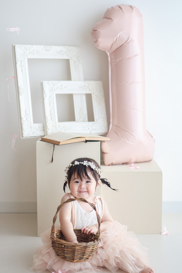 即納tiered dress＆キラキラリーフ花冠②点set 　一部お取り寄せ