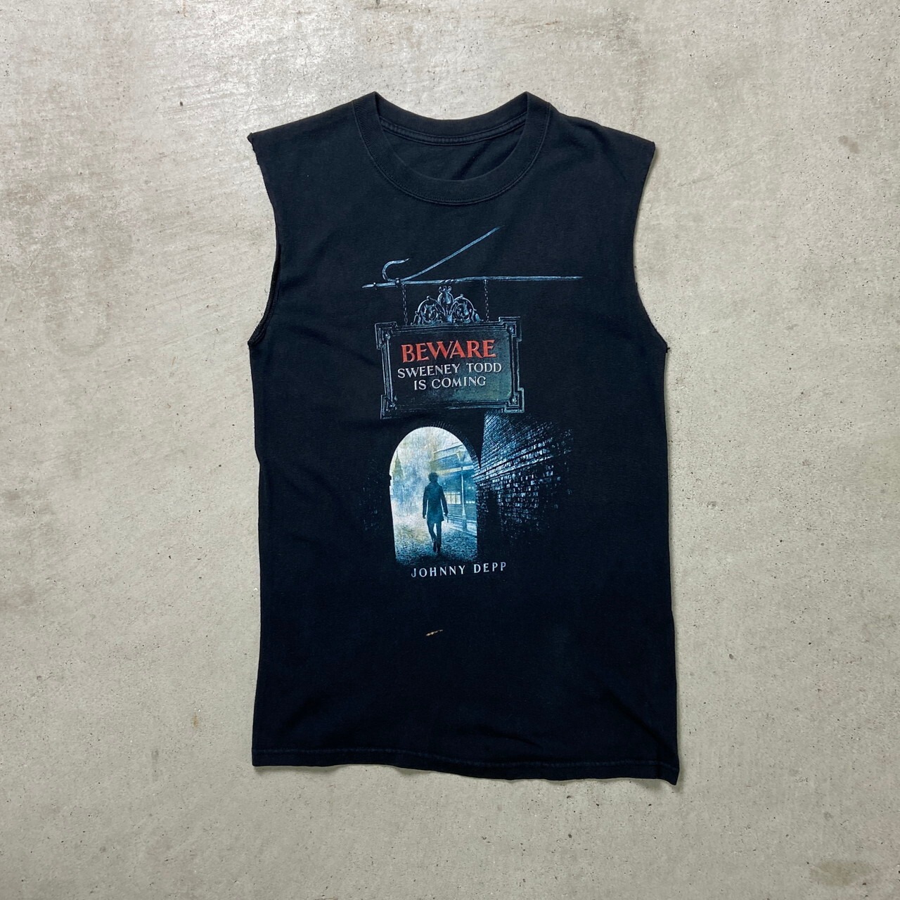 00年代 SWEENEY TODD ムービープリントTシャツ ノースリーブTシャツ 
