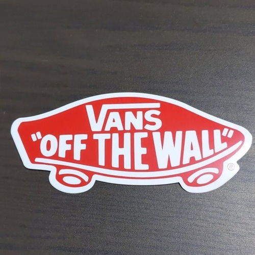 【ST-487】VANS バンズ スケートボード ステッカー OFF THE WALL レッド sticker