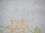 縁編みとイエロー花刺繍のマット(破れあり) 画像7
