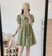 【大きいサイズL-4XL】【春夏新作】ファッションワンピース♪グリーン/ダークブルー2色展開◆#semctf-214827